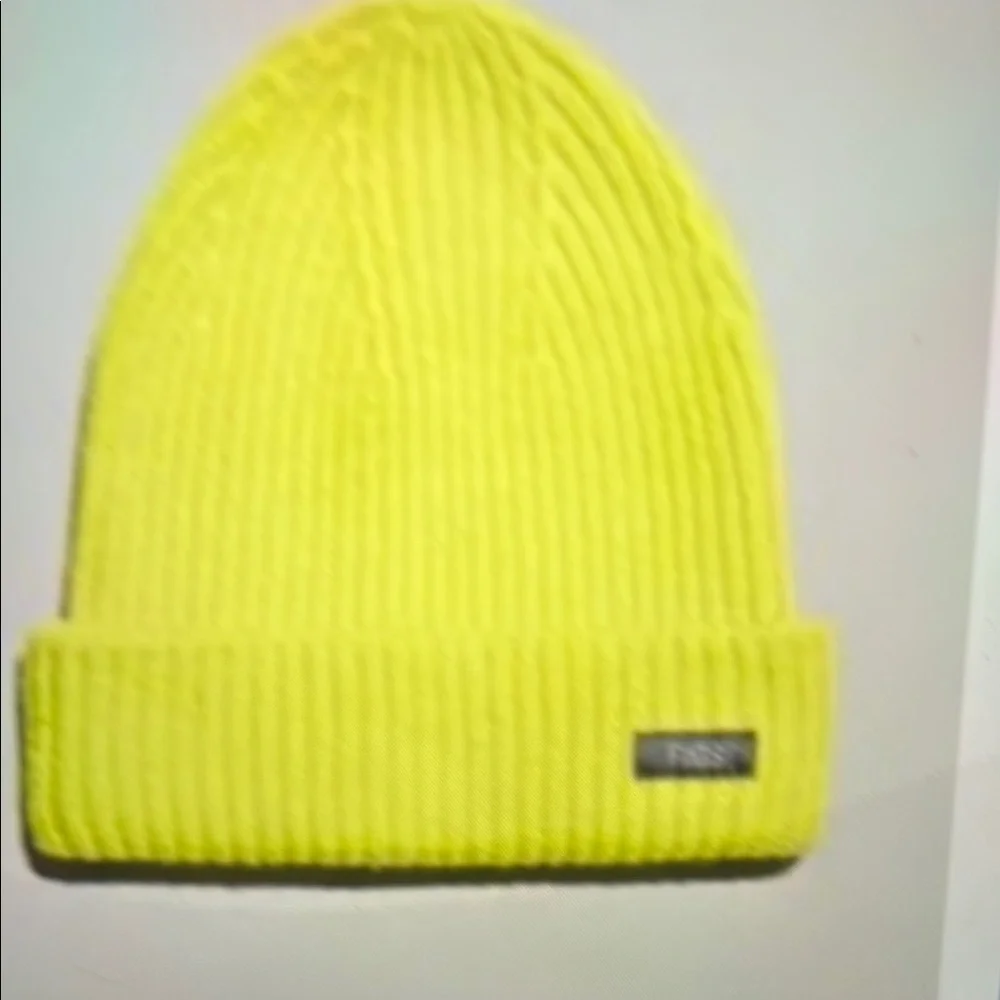 Figs Oversized Beanie Neon Yellow Neon Yellow - Picture 2 of 5